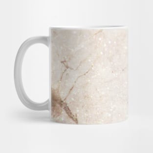 Gold Cream Glitter Marble Luxe Texture Glam Mug